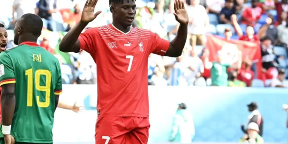 Embolo (foto) decidiu não comemorar o gol contra o país de nascimento