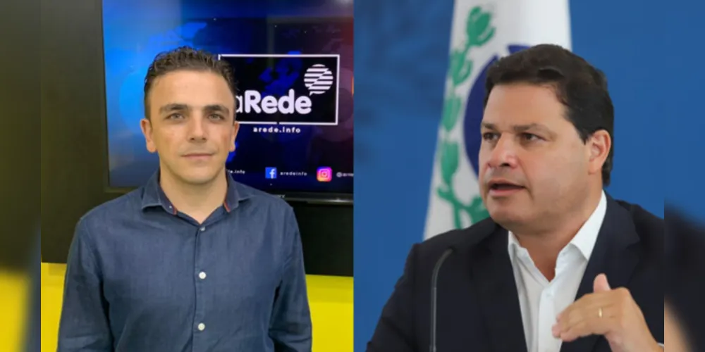 À esquerda Aliel Machado e à direita Sandro Alex, deputados federais eleitos