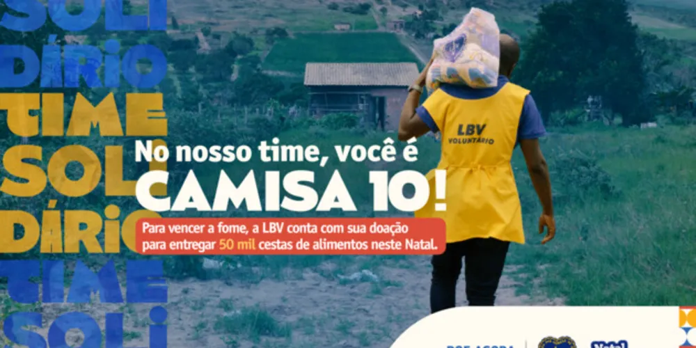 As doações devem ser em alimentos como arroz, feijão, óleo, café, dentre outros.