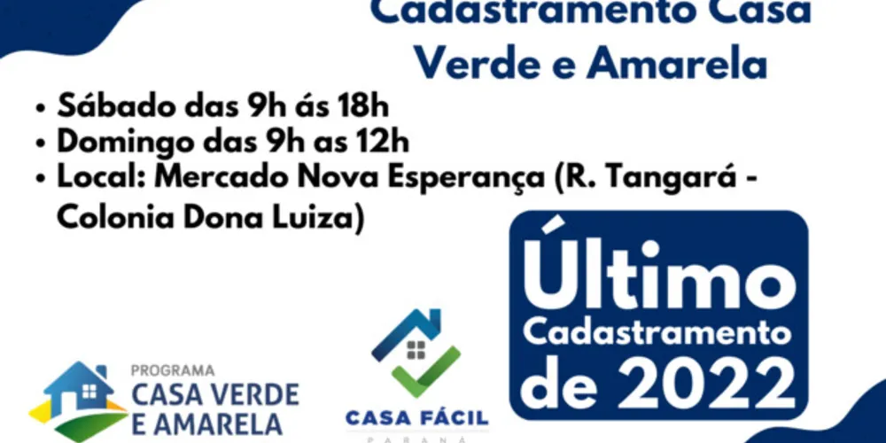Corretores farão cadastro e apresentação aos moradores da Colônia Dona Luiza neste fim de semana número para contato (42)8409-1791