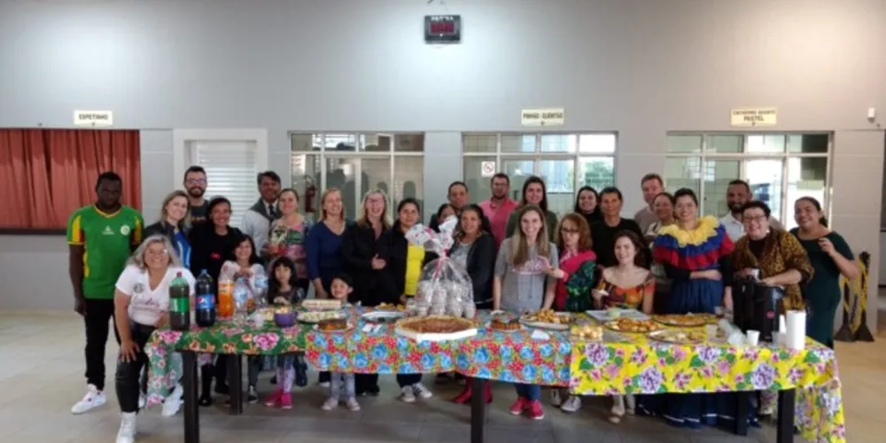 Atividade reuniu 17 migrantes, entre venezuelanos e sírios, na Paróquia Nossa Senhora do Perpétuo Socorro