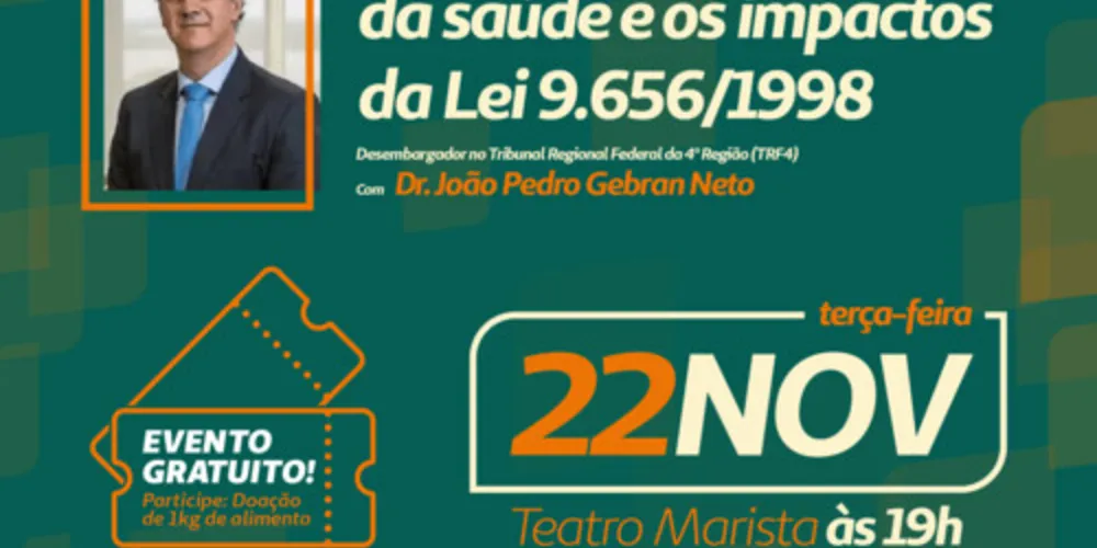 A Unimed Ponta Grossa promove a palestra “A judicialização na área da saúde e os impactos da Lei 9.656/1998”