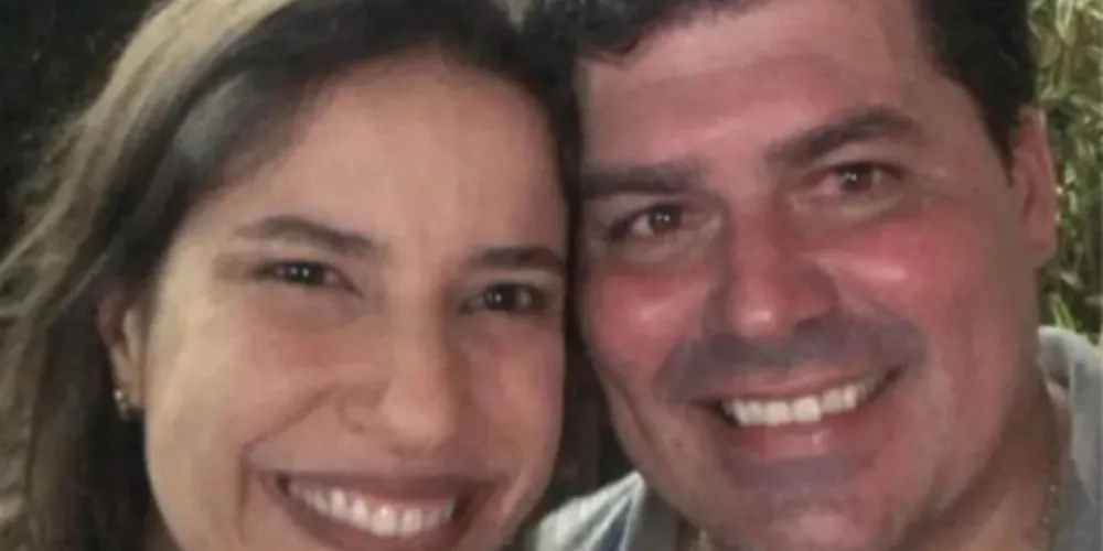 Raquel Lyra com o marido Fernando Lucena