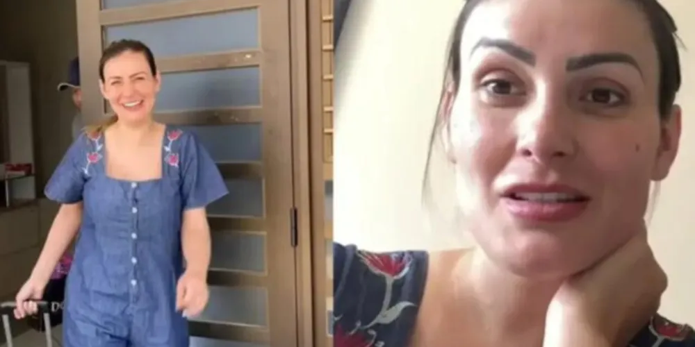 Andressa Urach recebe alta de clínica psiquiátrica