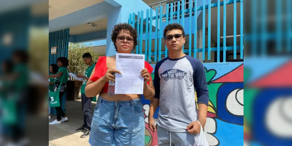 Valéria Marques e Luis Henrique chegaram ao local do Enem e descobriram que prova seria em município a 300 quilômetros.