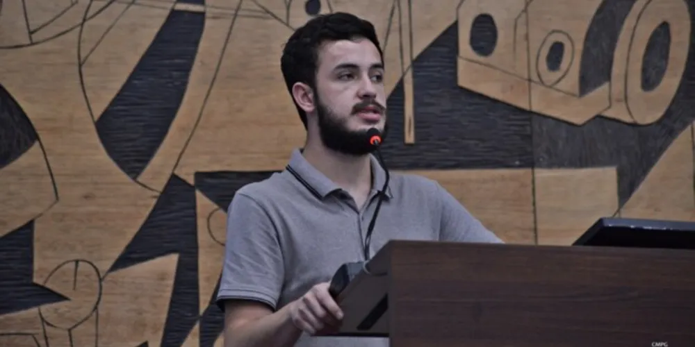 Vereador Filipe Chociai na Sessão Ordinária desta quarta-feira (16).