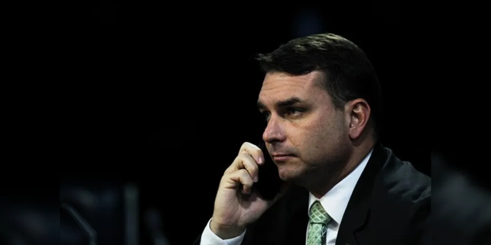 O senador Flávio Bolsonaro (PL).