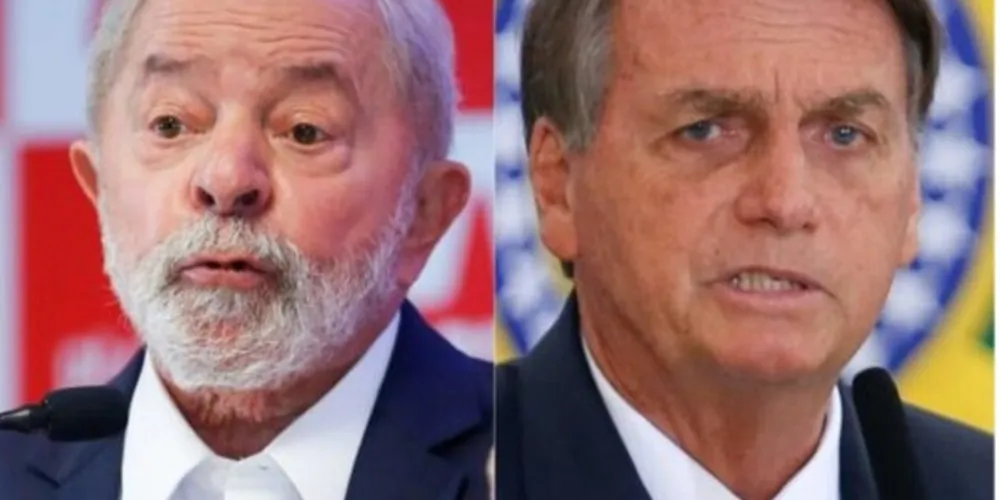 Lula (PT) e Jair Bolsonaro (PL)