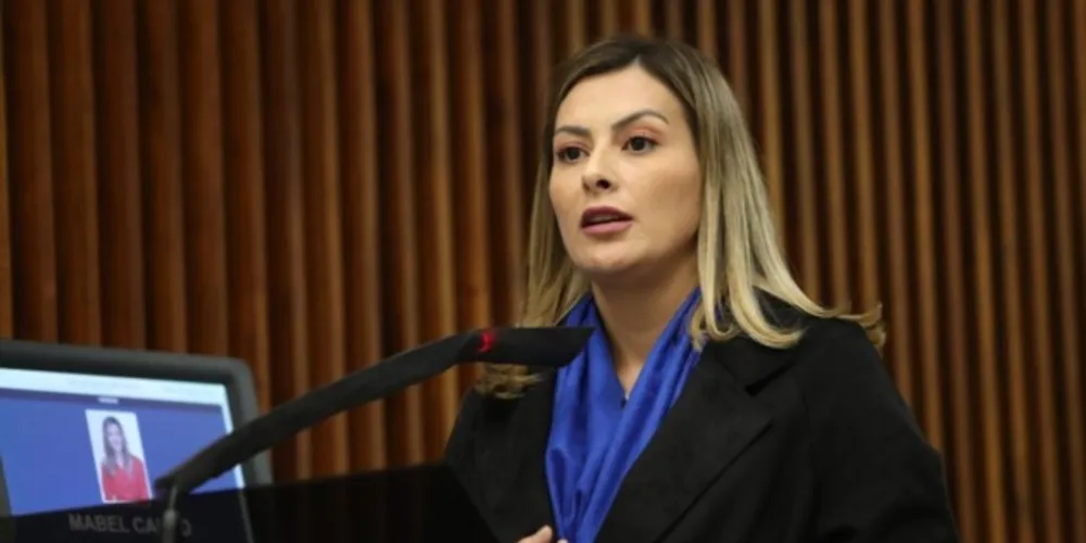 Mabel Canto (PSDB) na tribuna da Alep.
