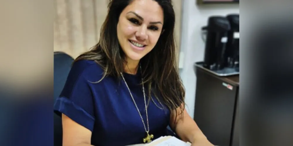 Prefeita Dayane Sovinski (PSD) acompanhou o andamento das obras