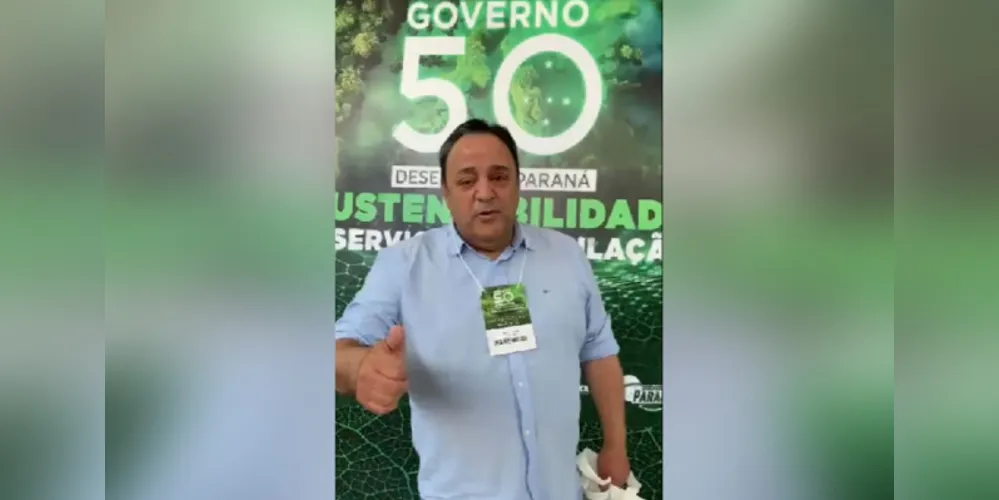 Deputado estadual publicou vídeo nas redes sociais, onde exalta a importância do evento