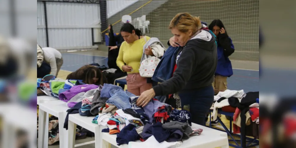 Pessoas mais necessitadas foram beneficiadas com as doações dos ponta-grossenses