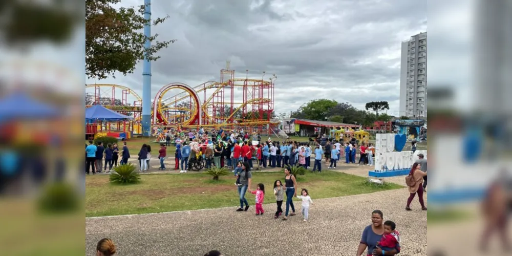 Parque de Diversões fica localizado no Parque Ambiental do Município