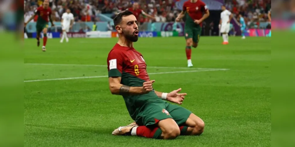 Bruno Fernandes foi o principal destaque da Seleção de Portugal na vitória desta segunda-feira (28)