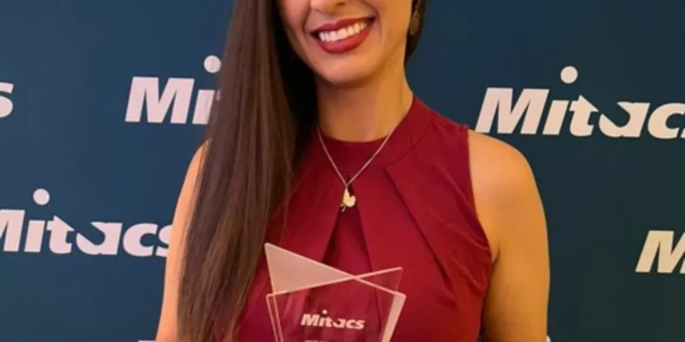 Cristiane foi reconhecida por sua pesquisa durante o doutorado-sanduíche (UEPG e Universidade de Dalhousie)