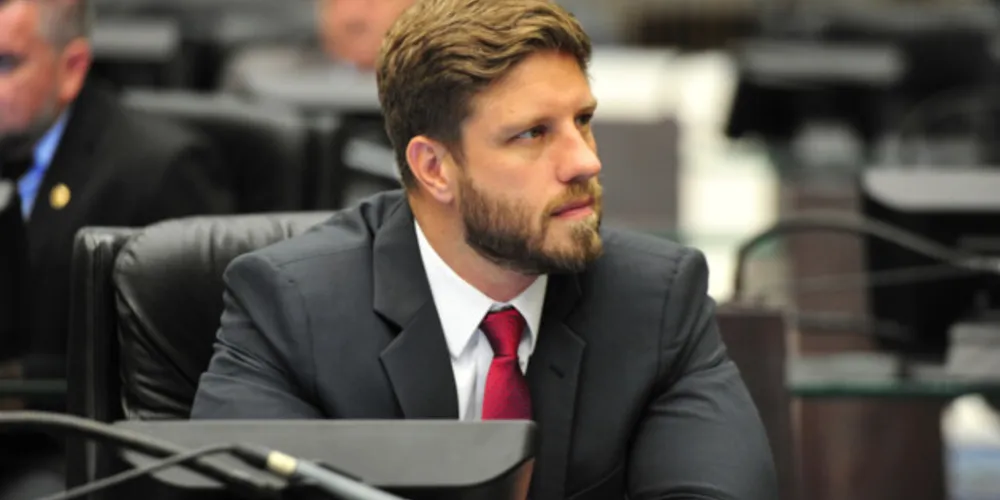 Requião Filho na Assembleia Legislativa do Paraná.