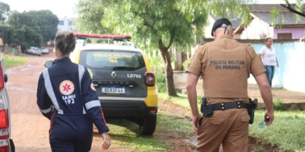 Equipes da Polícia Militar e do Samu estiveram no local da ocorrência