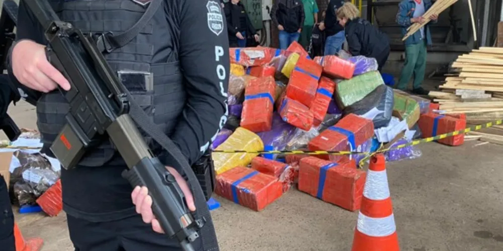 Do total apreendido, 2,6 toneladas são de maconha; crack, cocaína, ecstasy e LSD também foram apreendidos