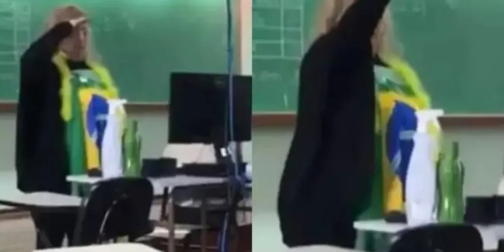 As cenas teriam sido gravadas no último sábado por alunos do Colégio Sagrada Família