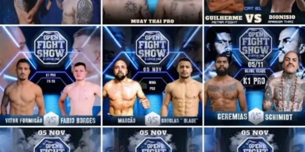 A principal luta será entre Henrique Miranda (Império MMA) contra Paulo Nadal (NFT), ambos de Ponta Grossa, na modalidade K1