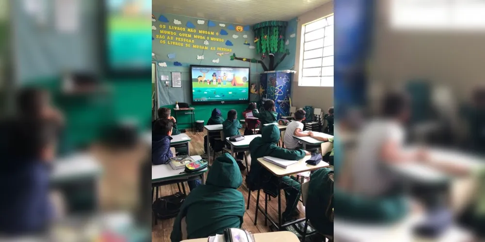 Trabalho rendeu ótimas experiências aos alunos em sala de aula