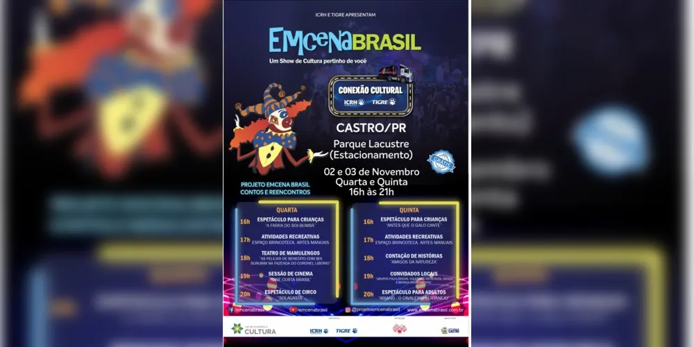 O projeto, que transformou um contêiner adaptado em palco, conta com o talento de uma equipe de 30 artistas e técnicos