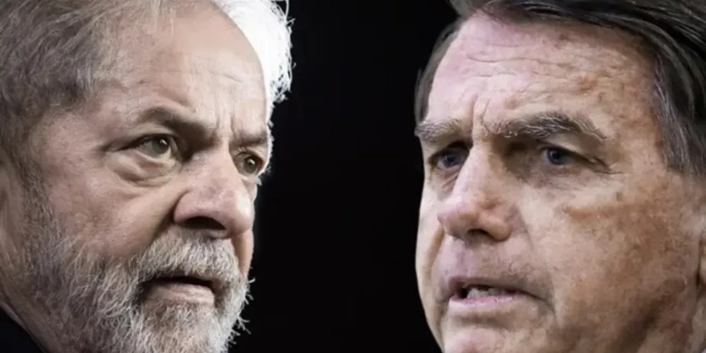 Lula (PT) e Jair Bolsonaro (PL).