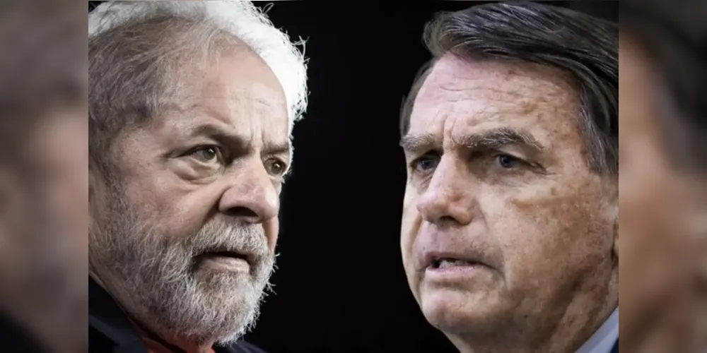 Lula (PT) e Jair Bolsonaro (PL).