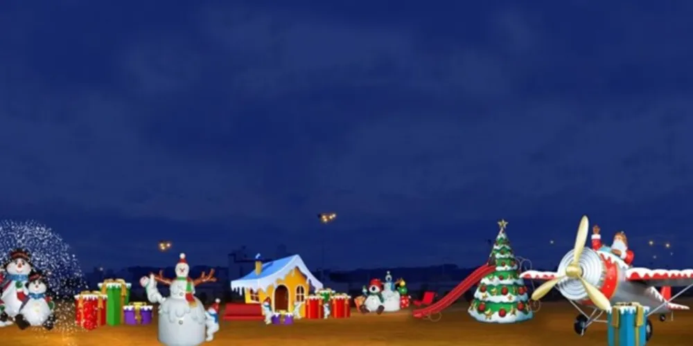 Bonecos de neve e brinquedos com manchas brancas deverão garantir uma sensação gelada para os visitantes