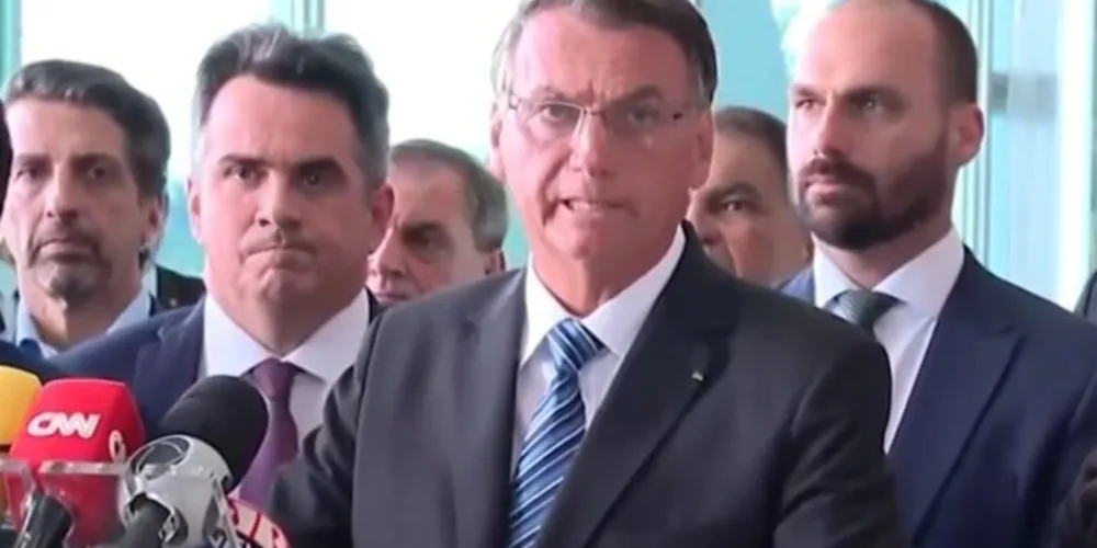 Presidente Jair Bolsonaro fez um pronunciamento na tarde desta terça-feira