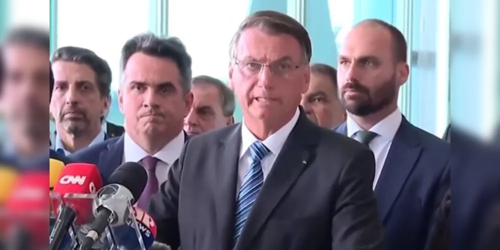 Presidente Jair Bolsonaro fez um pronunciamento na tarde desta terça-feira