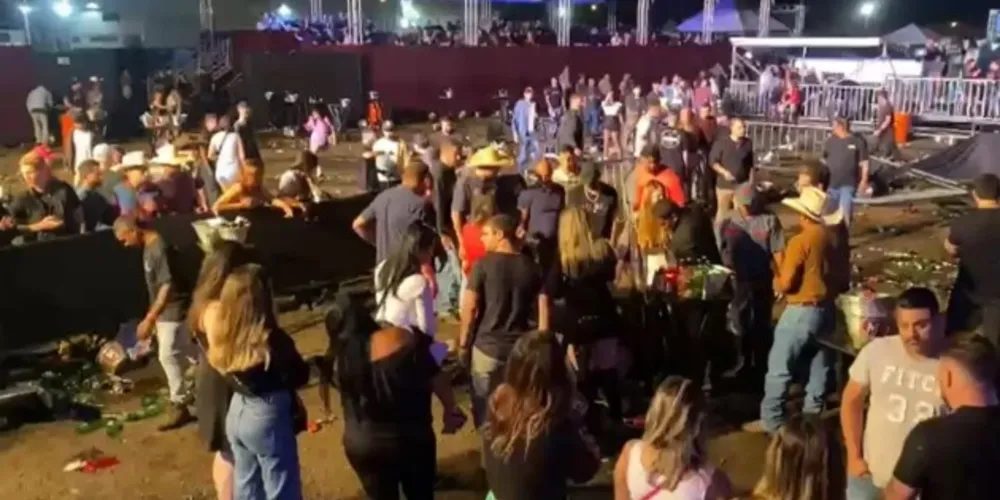 Confusão aconteceu durante um show na madrugada deste domingo