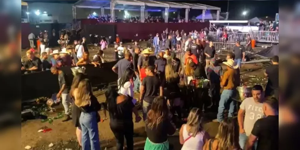 Confusão aconteceu durante um show na madrugada deste domingo