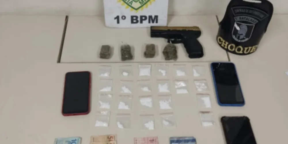 Drogas estavam embaladas e prontas para a venda