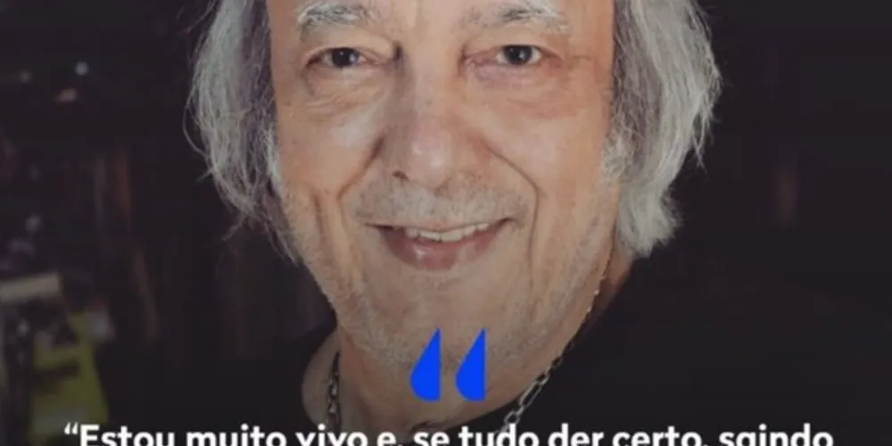 O cantor, de 81 anos, está no Hospital Barra D'or, na Zona Oeste do Rio, para realizar a exames complementares
