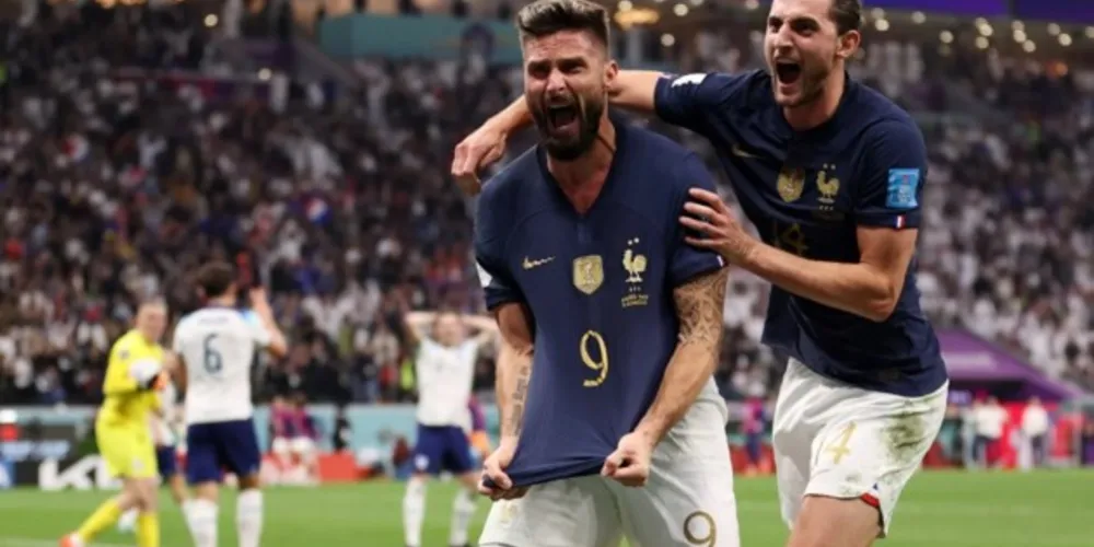 Giroud fez o segundo gol da França