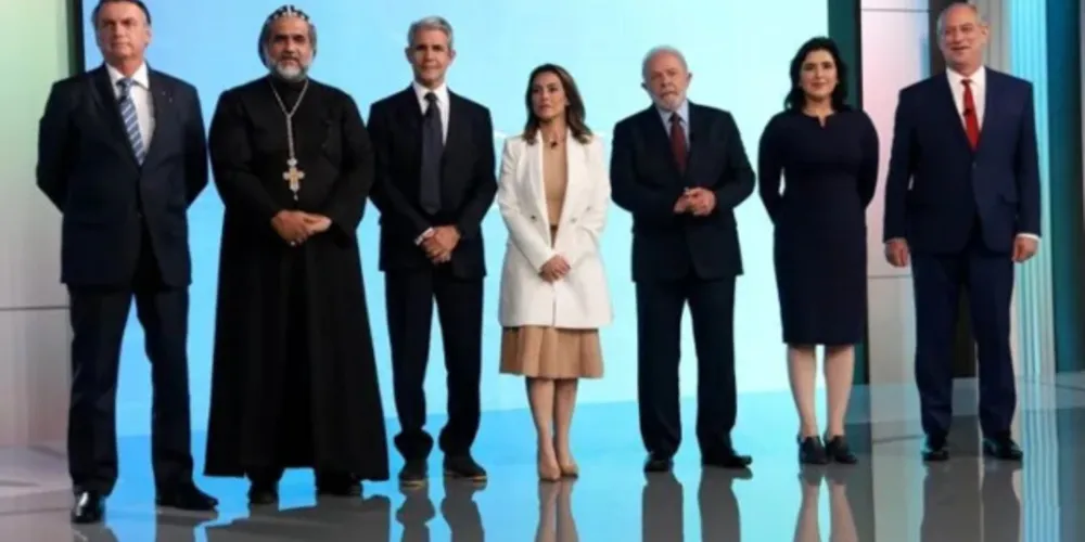 Sete candidatos participaram do debate da Globo, no Rio de Janeiro