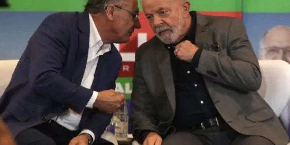 Lula e seu vice, Geraldo Alckmin.