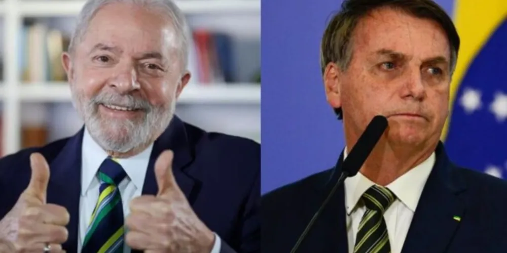 EX-presidente Luiz Inácio Lula da Silva e o atual presidente Jair Bolsonaro disputam o 2º turno