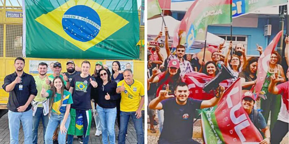 Apoiadores de Jair Bolsonaro (PL) e Luiz Inácio Lula da Silva (PT) realizaram atos de campanha durante este mês de outubro.