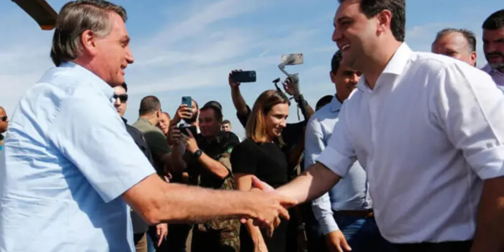 Ratinho Junior já sinalizou apoio à reeleição de Bolsonaro