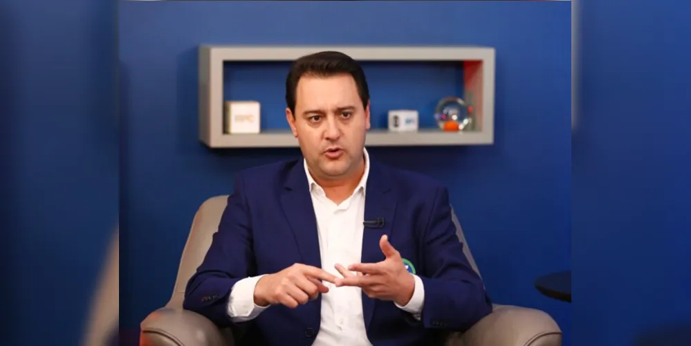 Atual governador do Paraná, Carlos Massa Ratinho Junior (PSD)