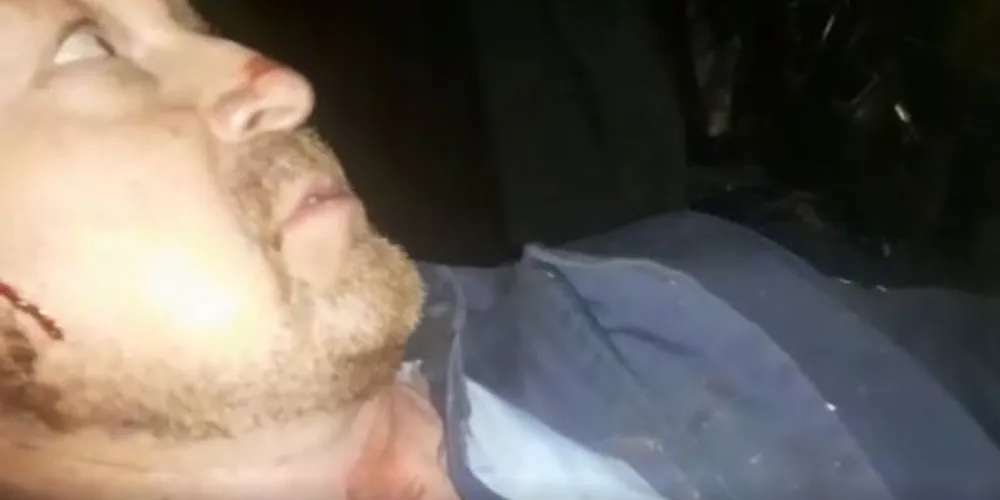 José Altair Biscaia fez um video de dentro da cabine do caminhão