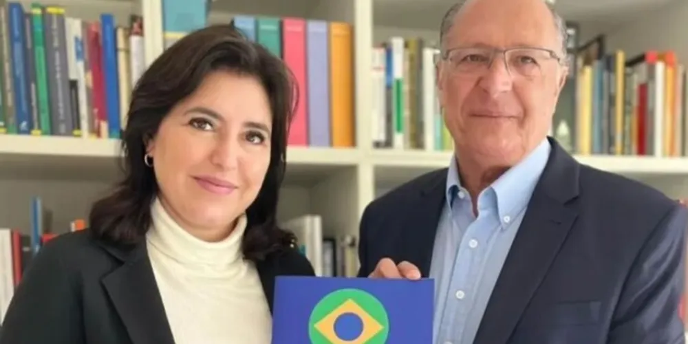 A senadora se reuniu com o candidato a vice-presidente na chapa do petista, Geraldo Alckmin.