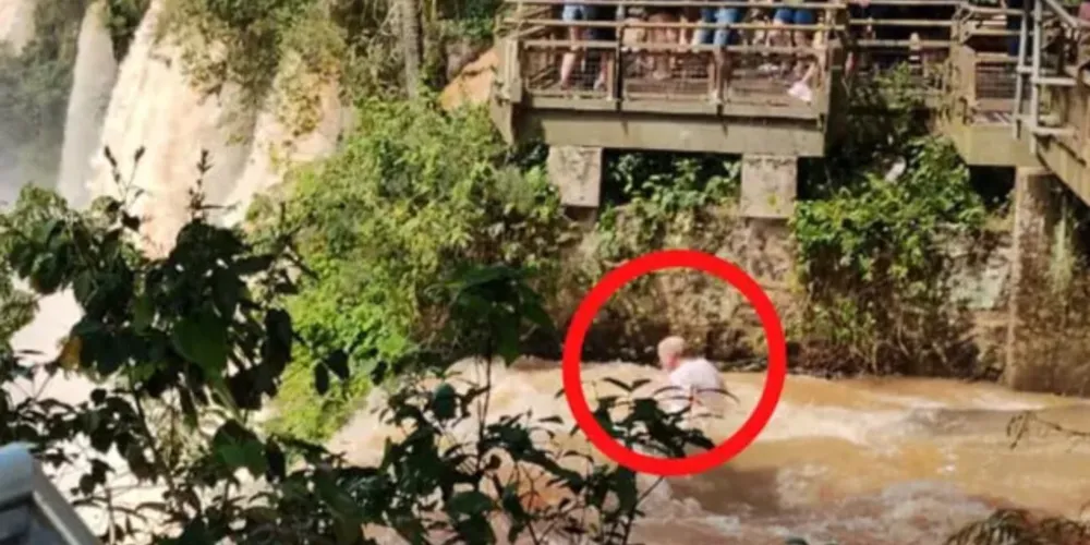 Devido à correnteza, ele foi localizado do lado brasileiro, na área de Salto Bosetti