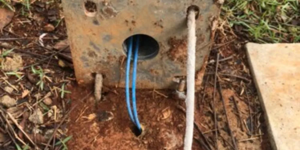 Vandalismo no canteiro central da Avenida Manoel das Dores. aconteceu no fim de semana