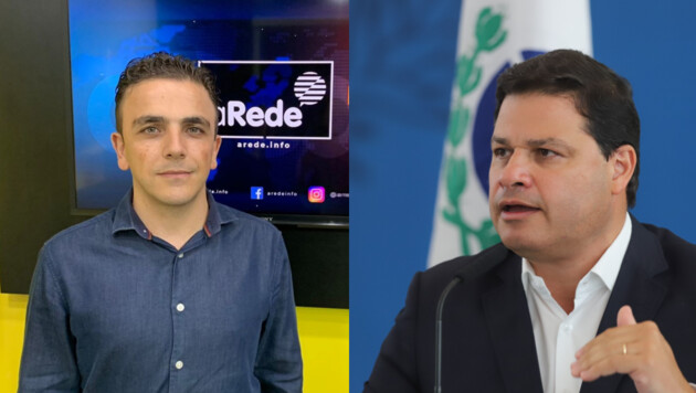 À esquerda Aliel Machado e à direita Sandro Alex, deputados federais eleitos