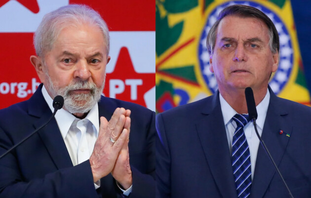 Lula e Bolsonaro lideram a corrida eleitoral.