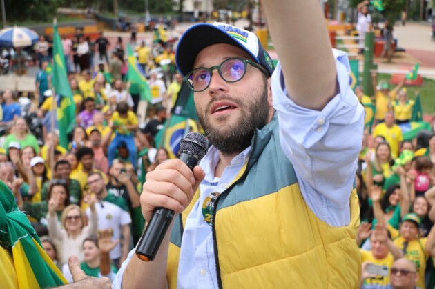 Filipe Barros em campanha.