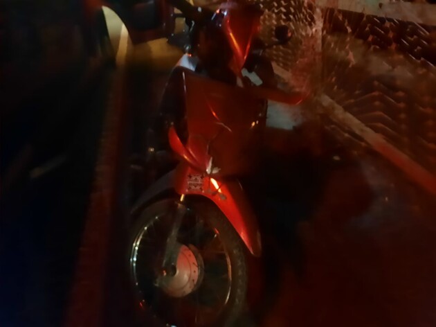 Moto Honda Biz tem placas de Imbaú; motociclista teve ferimentos leves